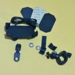 Universal Motorcycle Phone Mount with USB Charger - Heavy Duty Handlebar & Mirror Mount Holder for GPS & Cell Phone on Bike, ATV, Dirt Bike, Scooter - Image 2