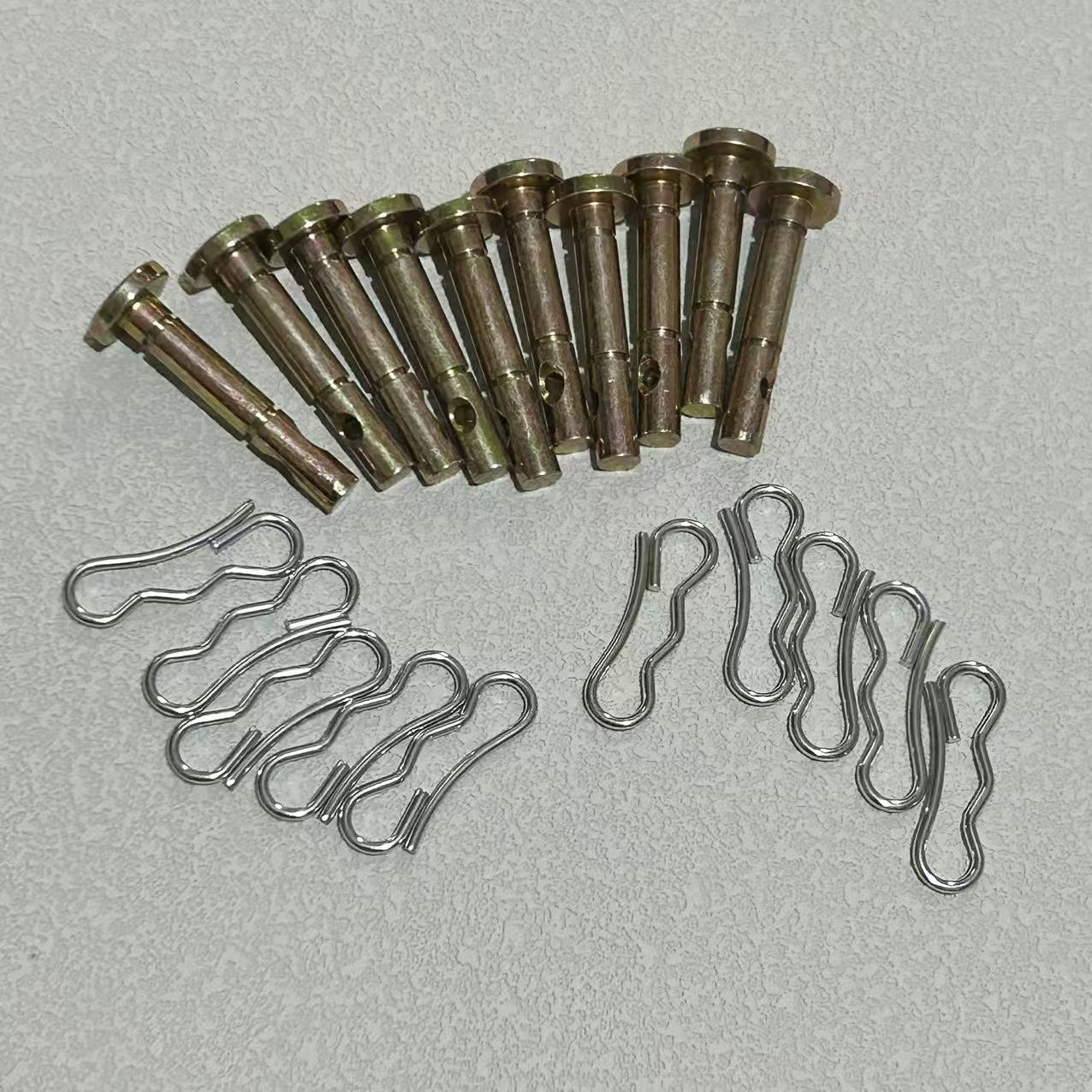 10Pk Shear Pins&Cotters Cub Cadet MTD Craftsman SnowBlowers Snowblower Shear Pin Kit 10PK - Replaces OEM 738-04124A 714-04040 for Cub Cadet, MTD, Craftsman, Troy-Bilt 2-Stage Snow Blowers - Image 1