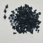 100pcs Universal Car Clip Set, 6mm Black Plastic Push Rivets for Auto Door Fender Retainer, Bumper Trim Fastener Kit, Body Clips Honda Toyota - Image 6