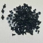 100pcs Universal Car Clip Set, 6mm Black Plastic Push Rivets for Auto Door Fender Retainer, Bumper Trim Fastener Kit, Body Clips Honda Toyota - Image 5