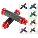 CNC Motorcycle Handlebar Grips Aluminum Alloy 7/8" 22mm Universal Non-Slip Racing Grips