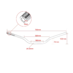 Motorcycle Handlebar Modification 70mm Heightened Aluminum Alloy 22mm Universal Off-Road EVO Variable Diameter 28mm PRO Fatbar Riser Kit - Image 6
