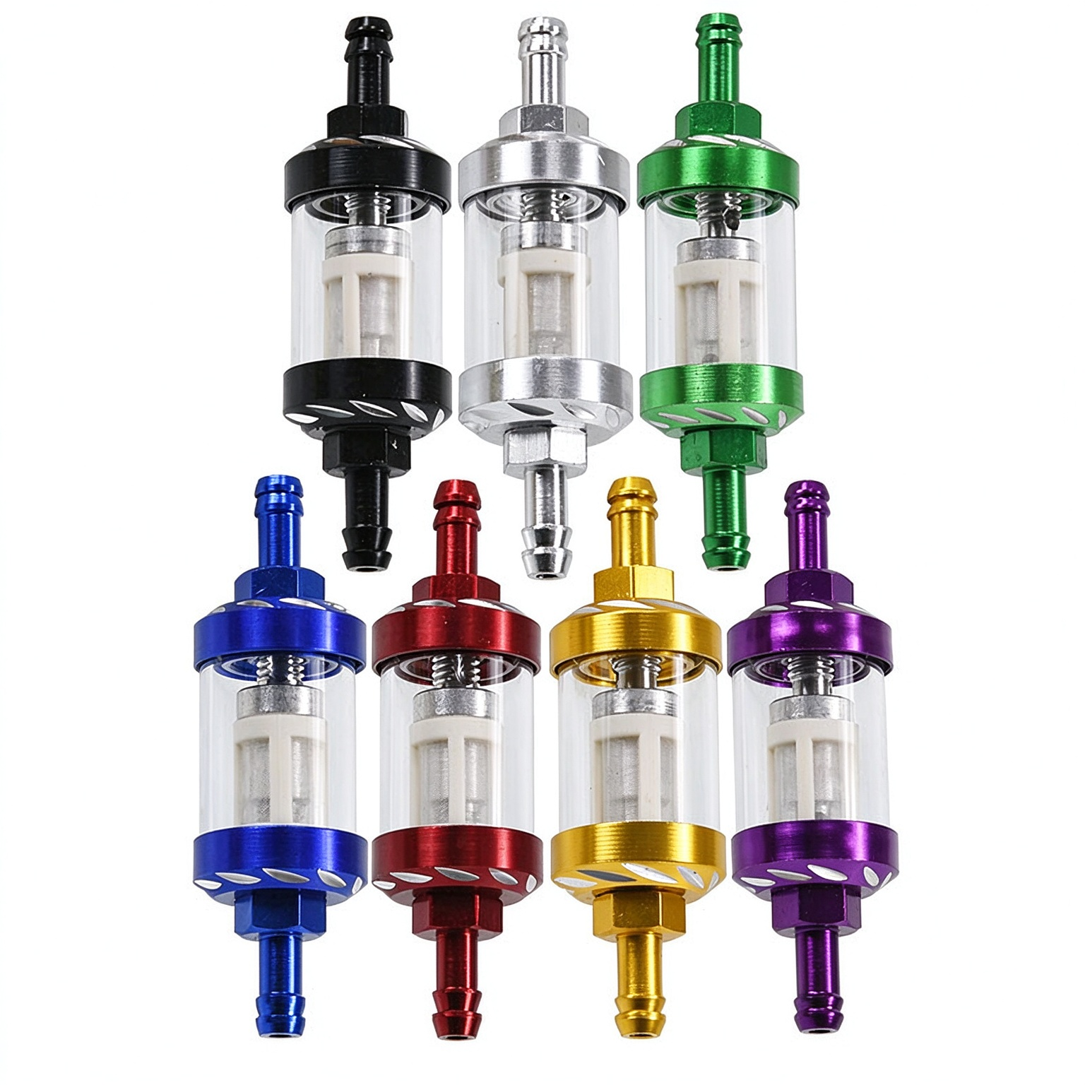 fuel filter CNC Fuel Filter Oil Cup for Off-road Motorcycle ATV Beach Buggy Pedal Accessories 6mm 8mm Aluminum Alloy Universal - Image 1